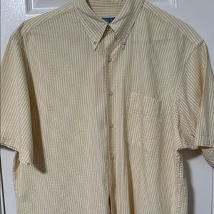 Jos. A. Bank Yellow Striped Casual Shirt